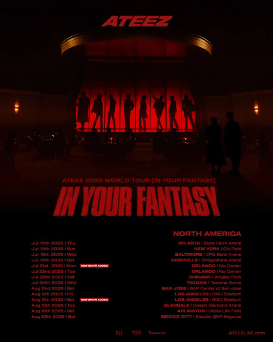 Ateez Concert - Coming to Orlando on July 21 & 22, 2025!!!
